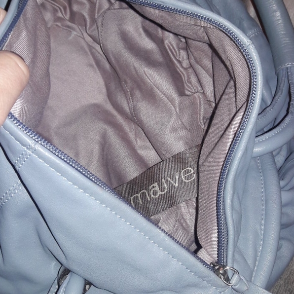 Blue leather bag - Picture 4 of 7